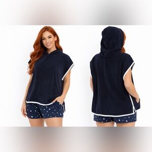 NWOT American apparel hooded Terry  sleep jacket